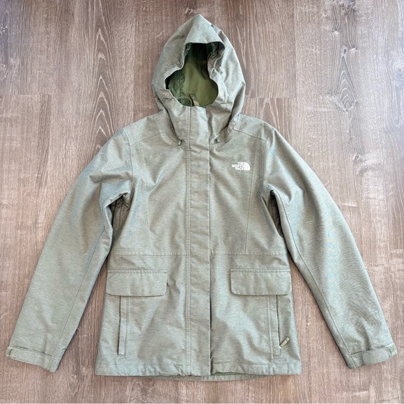 North Face Womens Monarch Triclimate Jacket Outdoors Hiking Sage Small - Picture 1 of 11